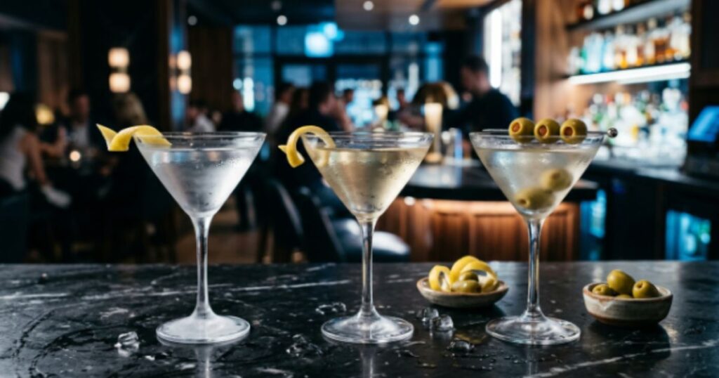dry-wet-and-dirty-martini-variations