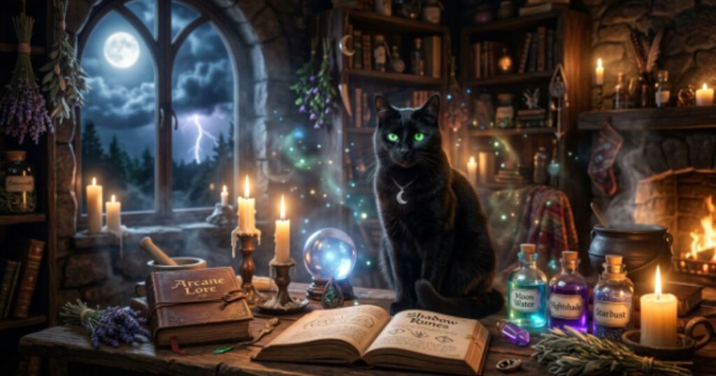 witchy-and-magical-black-cat-names